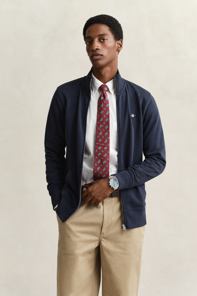 Shield sweatshirt met ritssluiting