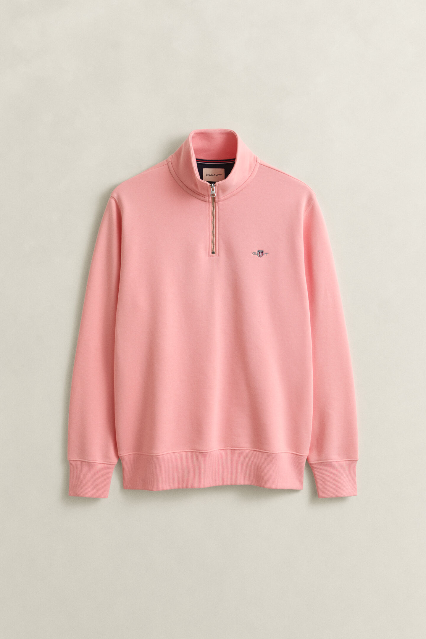 Shield sweatshirt met korte rits
