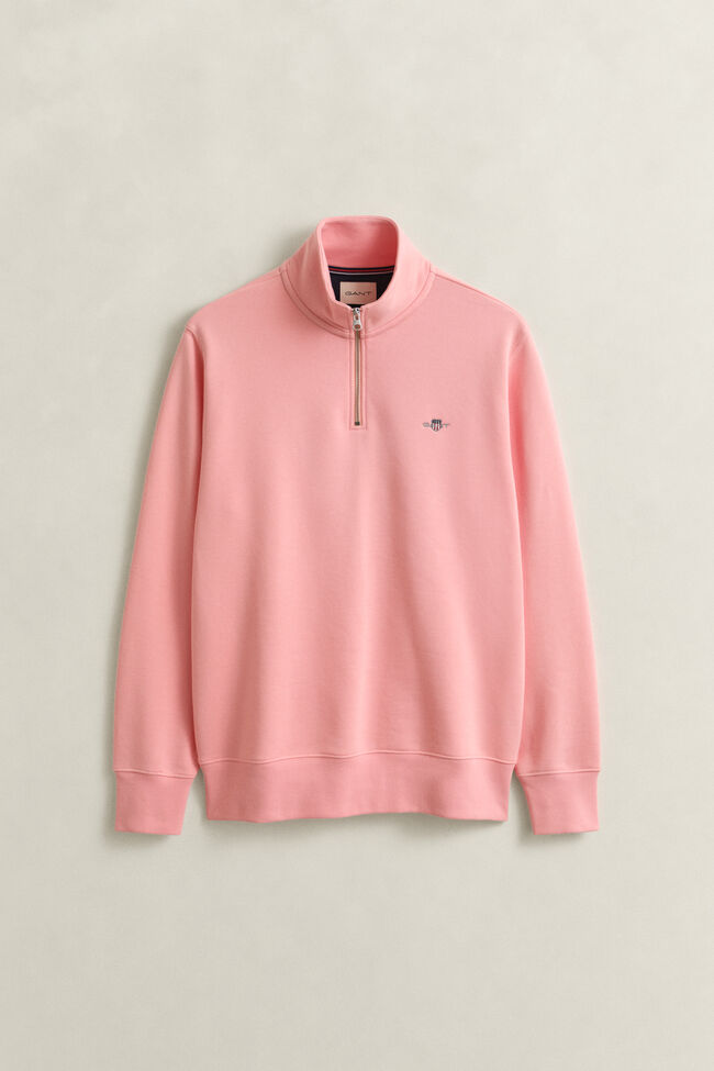 Shield sweatshirt met korte rits