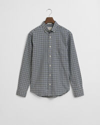 Regular Fit overhemd van keperstof met Gingham-ruitje