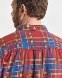 Relaxed Fit geruit overhemd van keperstof