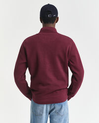 Sacker Rib sweatshirt met korte rits