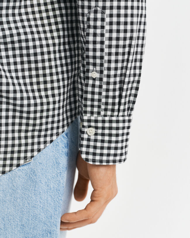 Regular Fit Classic overhemd met Gingham-ruitje van poplin
