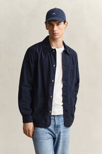 Overshirt met linnenmix