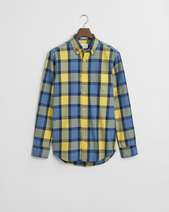 Relaxed Fit geruit overhemd van keperstof