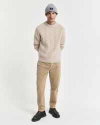 Regular Fit Surplus chino met taps toelopende pijpen