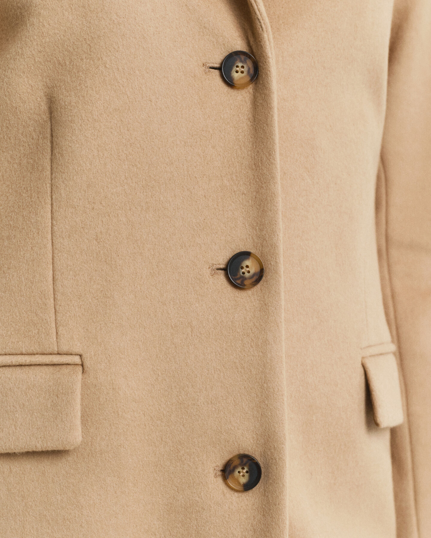 Classic getailleerde jas van wolmix