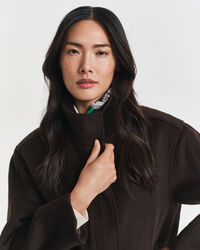 Kort wollen jack met rits