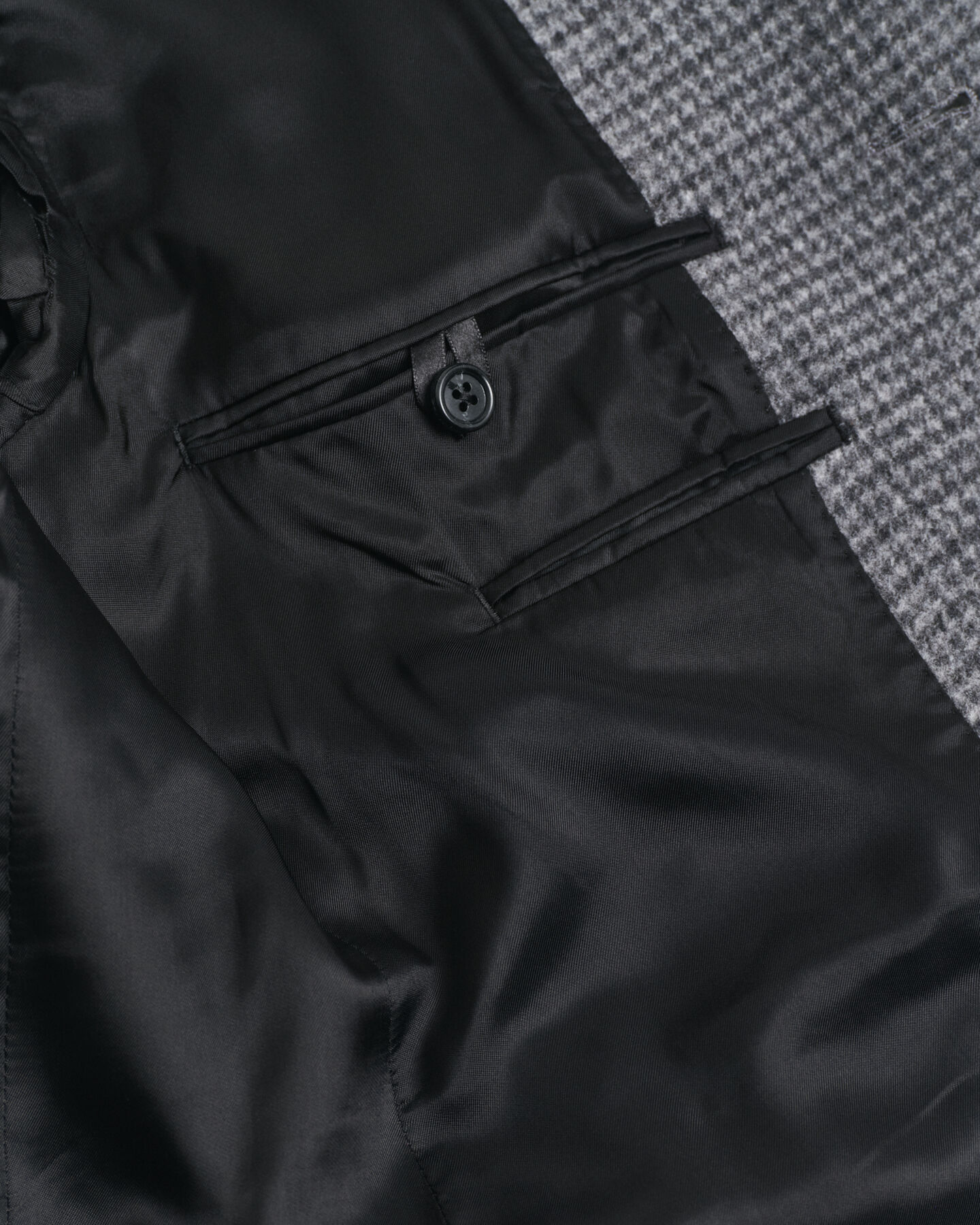 Tweekleurige wollen jas