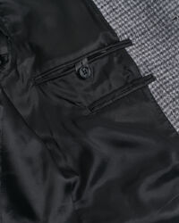 Tweekleurige wollen jas