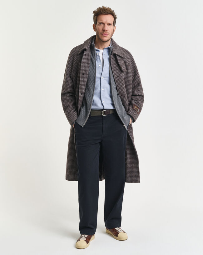 Trui met rits en microtextuur