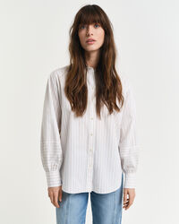 Relaxed Fit gestreept overhemd met volumineuze mouwen