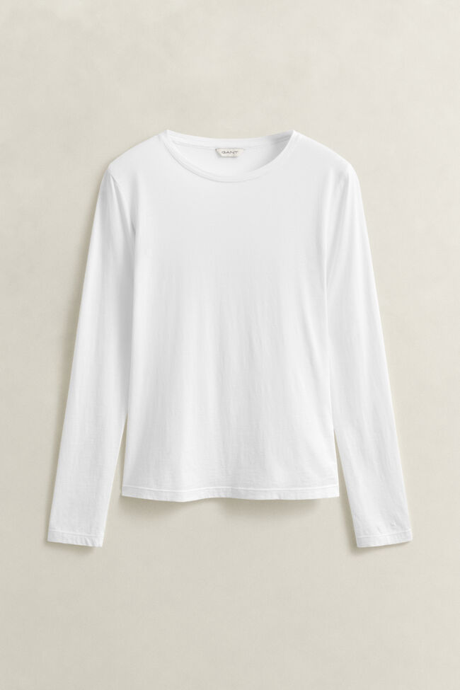 T-shirt met lange mouwen van licht katoen