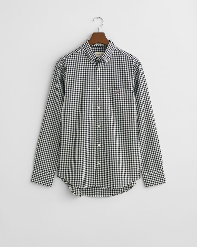 Regular Fit Classic overhemd met Gingham-ruitje van poplin