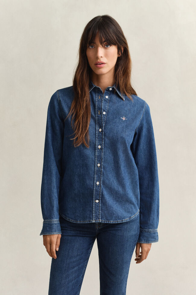 Denim overoverhemd