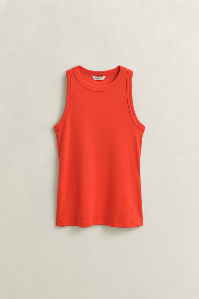 Geribde tanktop