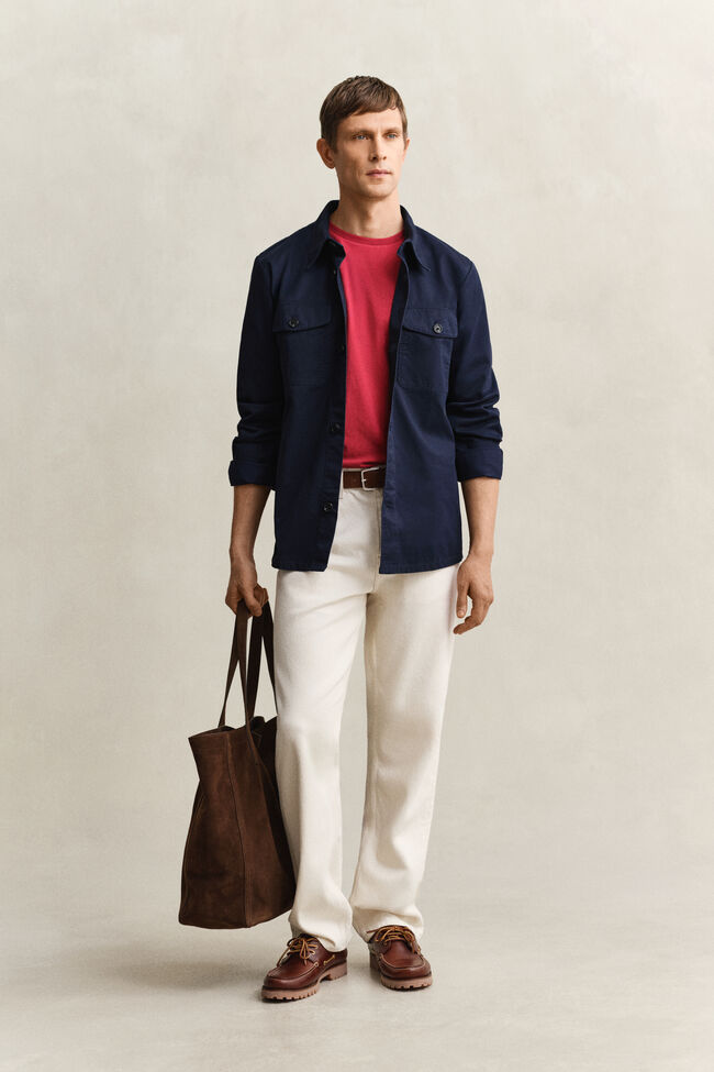 Overshirt van keperkatoen