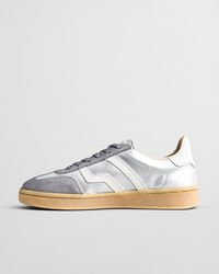 Cuzima metallic sneakers van leer