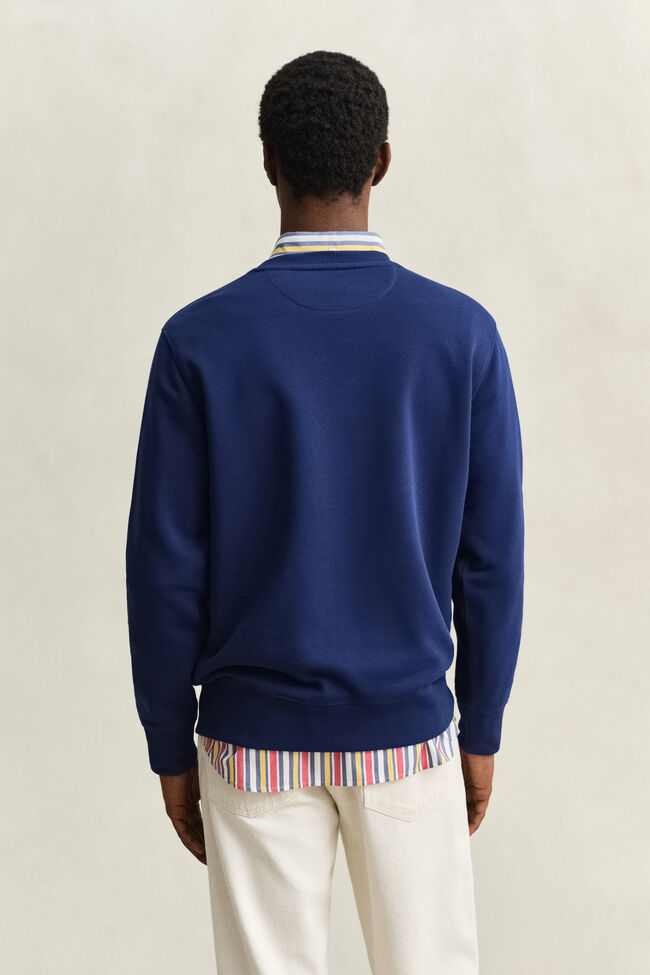 Shield sweatshirt met ronde hals