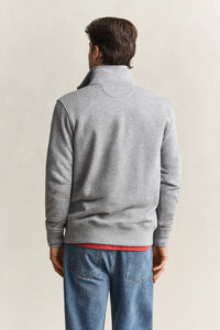 Shield sweatshirt met korte rits