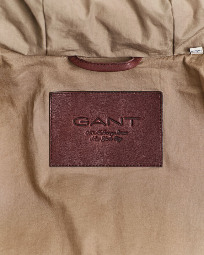 Katoenen parka met ganzendons