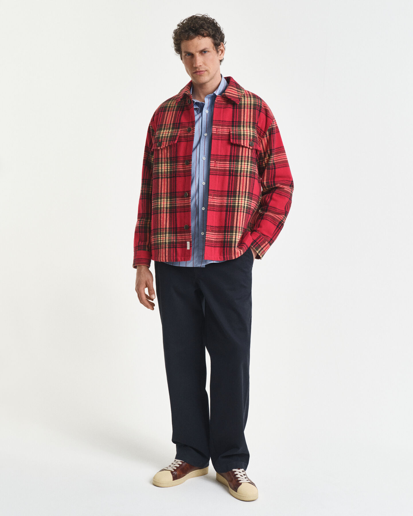 Relaxed Fit Striped Heritage Poplin overhemd