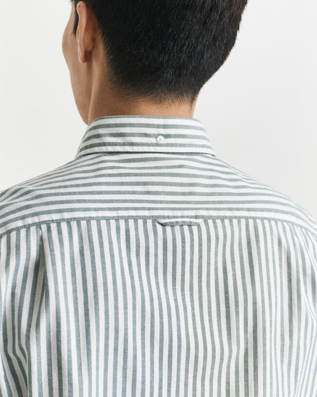 Slim Fit gestreept Oxford-overhemd met stretch