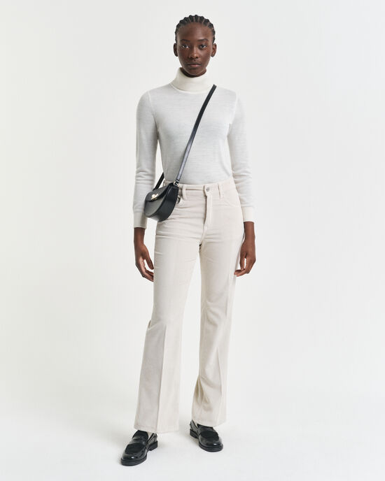 Flared corduroy jeans