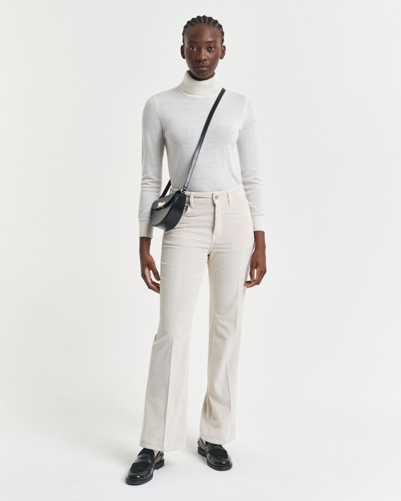 Flared corduroy jeans