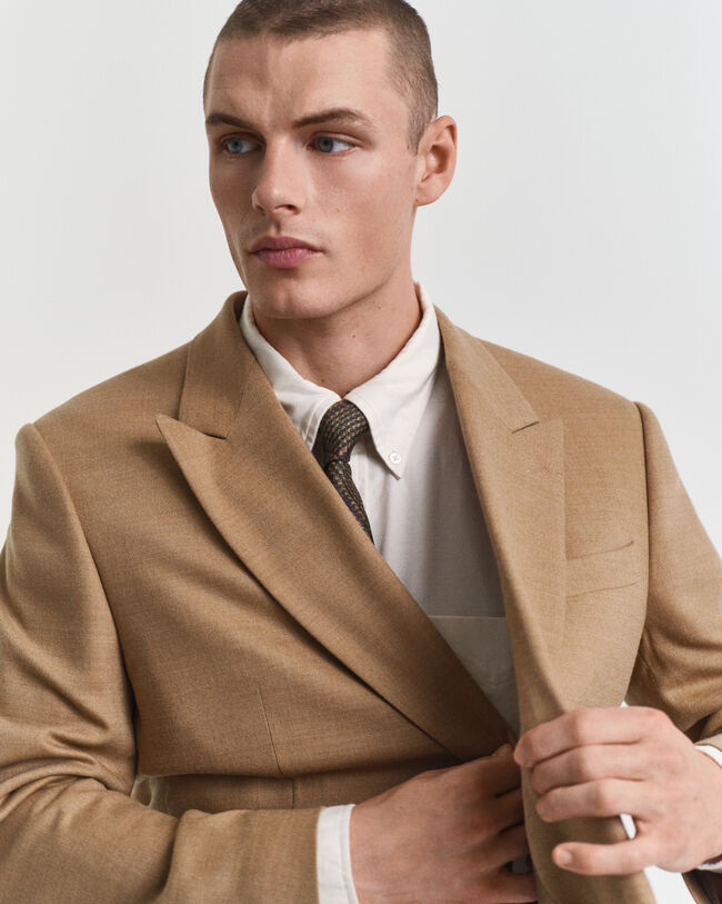 Flanellen Camel Club blazer