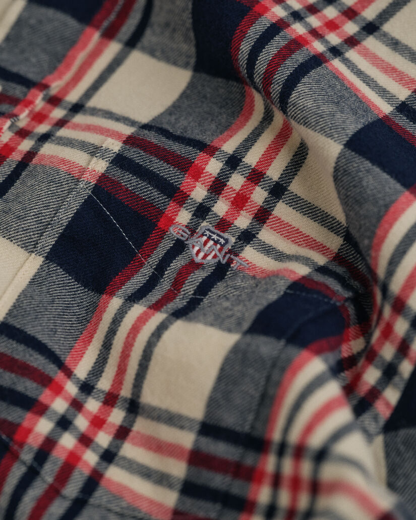 Teens flanellen overhemd met ruiten