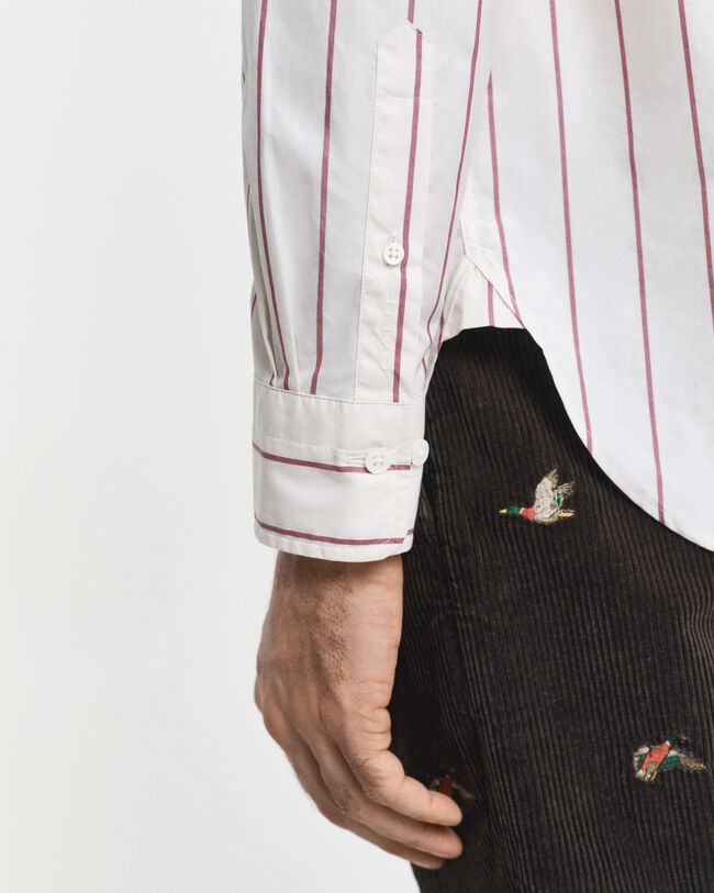 Relaxed Fit Striped Heritage Poplin overhemd