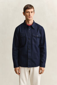 Overshirt van keperkatoen