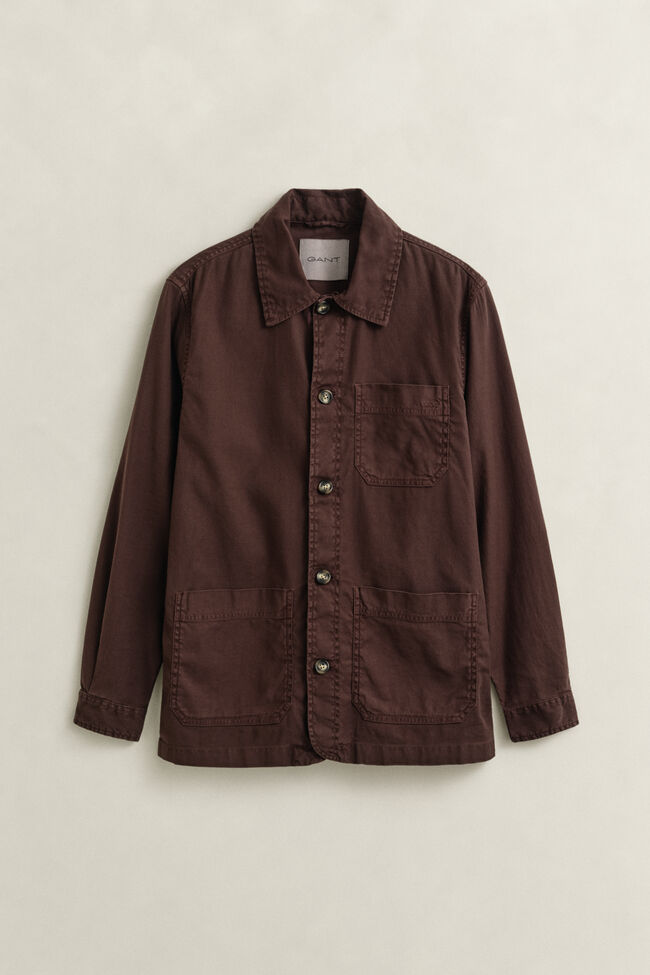 Overshirt met linnenmix