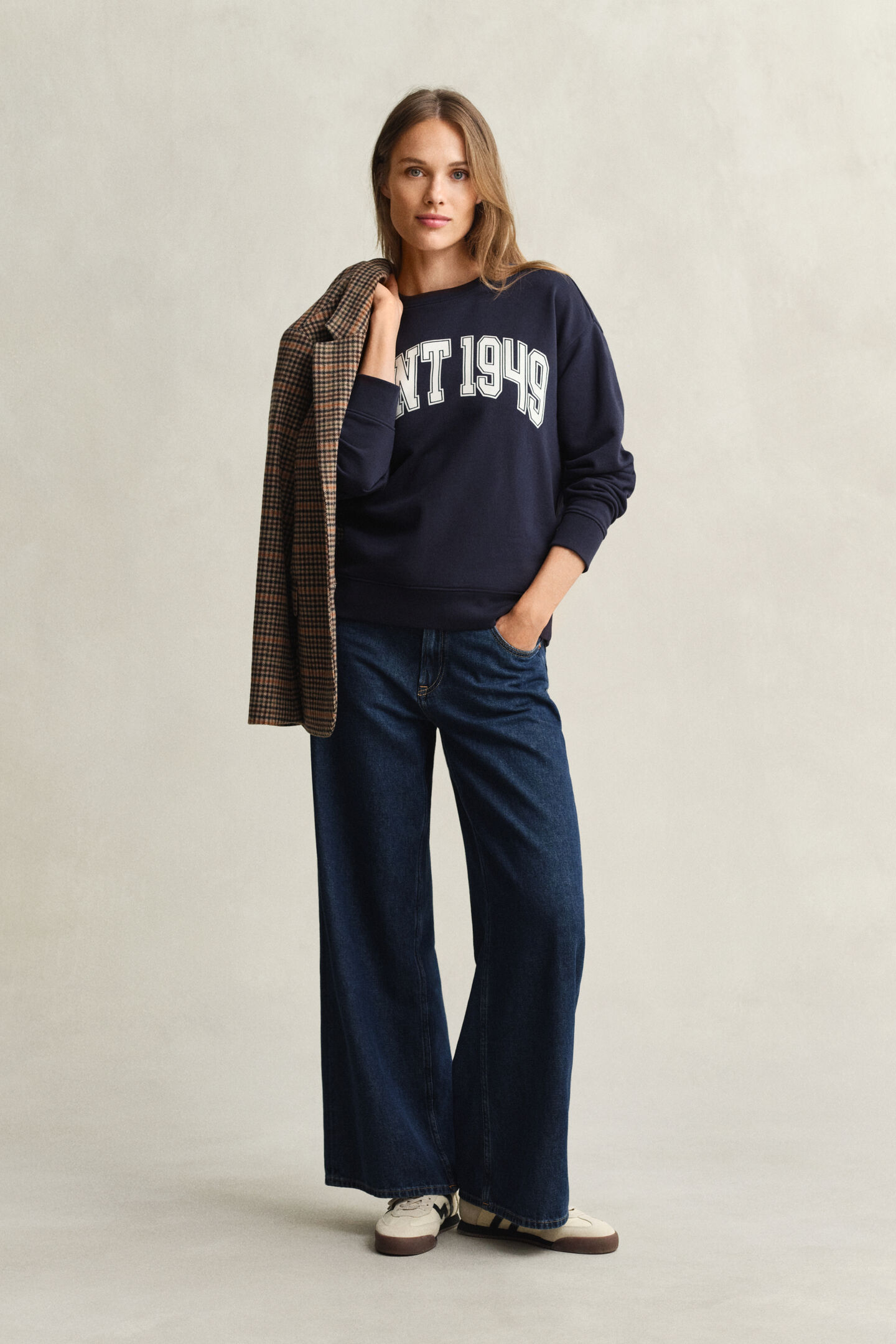 Graphic sweatshirt met ronde hals