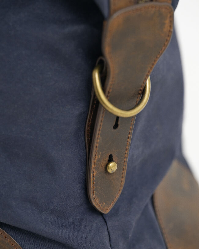 Duffeltas van gewaxt katoen