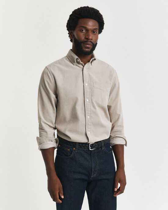 Regular Fit corduroy overhemd