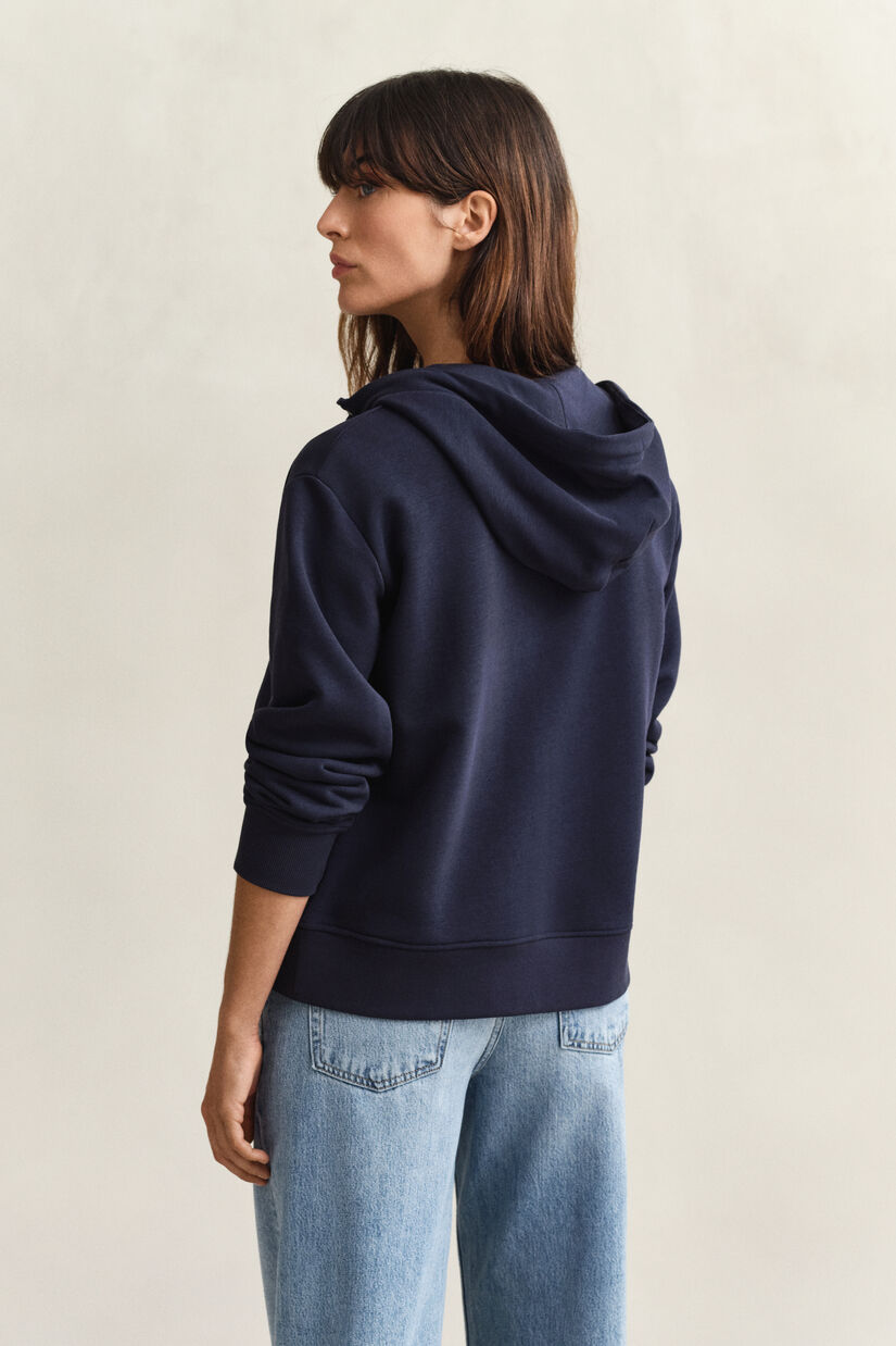 Shield hoodie met ritssluiting