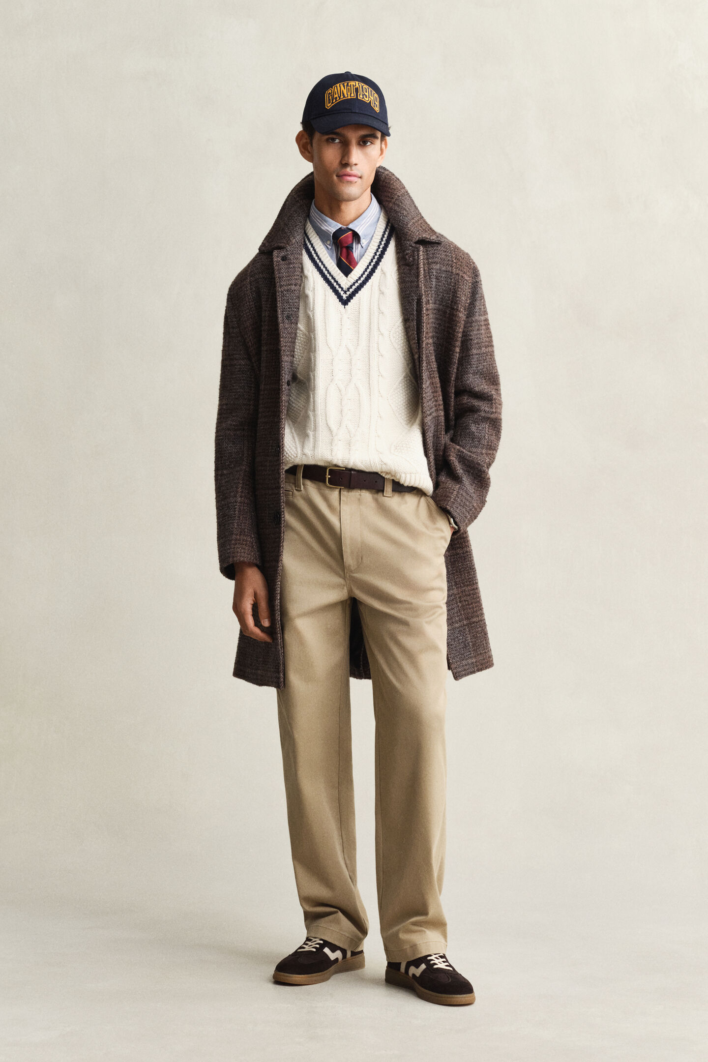 Gebreide bodywarmer met kabels