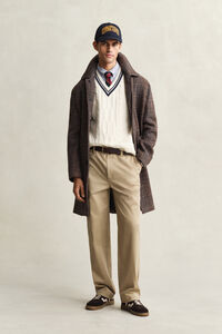 Gebreide bodywarmer met kabels