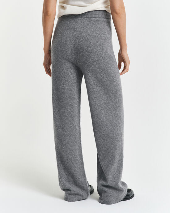 Broek van gebreide wol