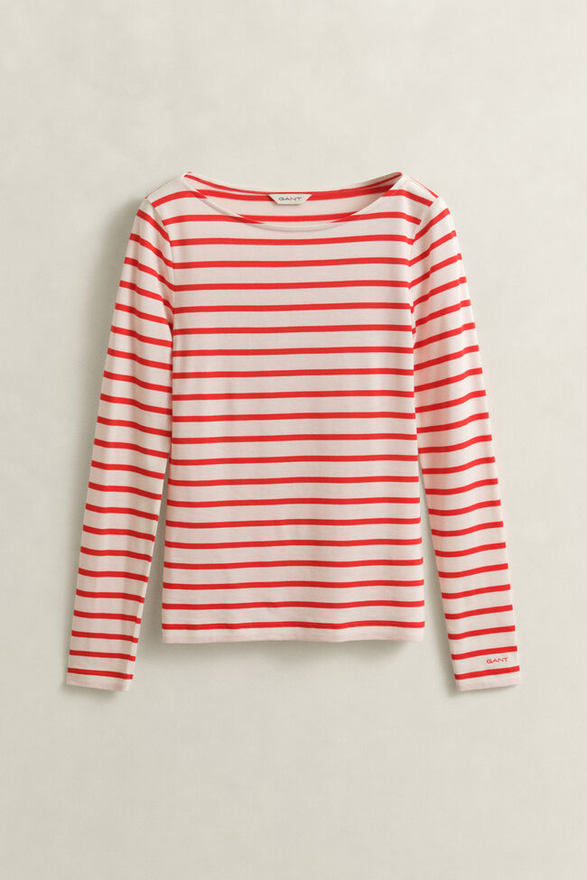 T-shirt met lange mouwen en Bretonse streep