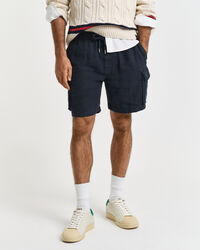 Regular Fit linnen cargoshort