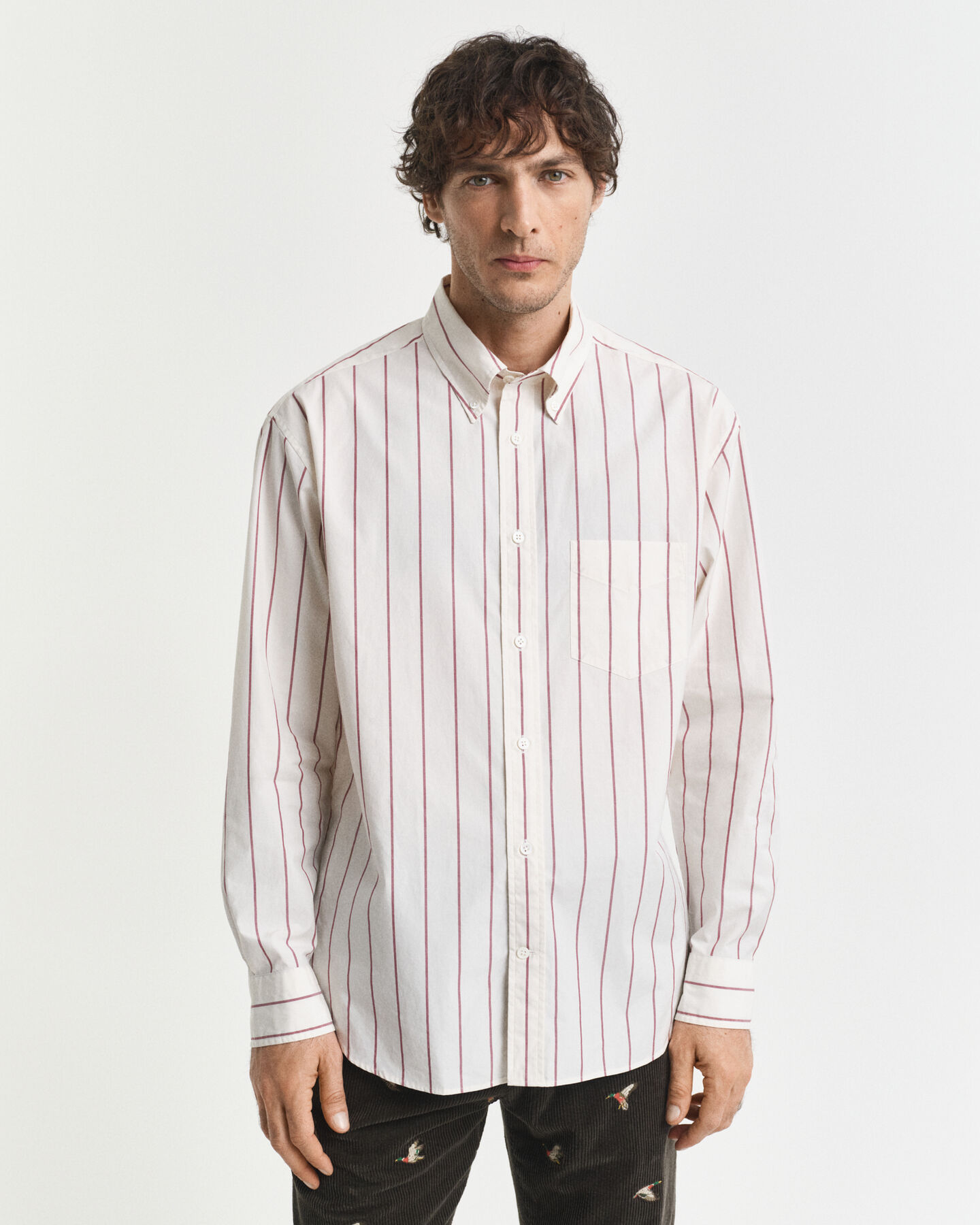 Relaxed Fit Striped Heritage Poplin overhemd