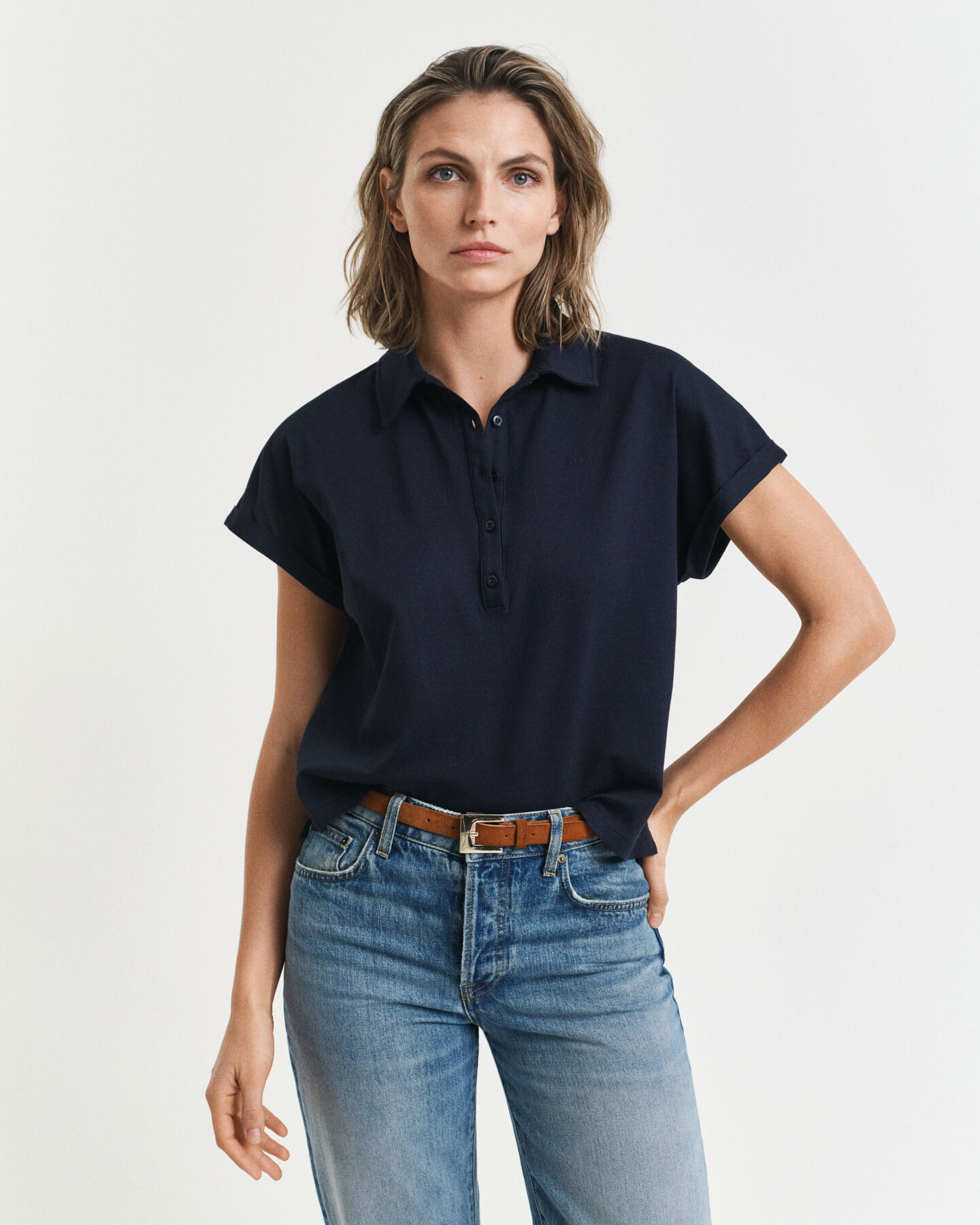 Piqu&eacute; poloshirt