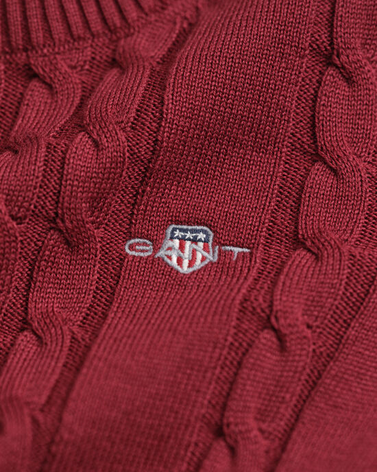 Girl kabelgebreide jurk van katoen