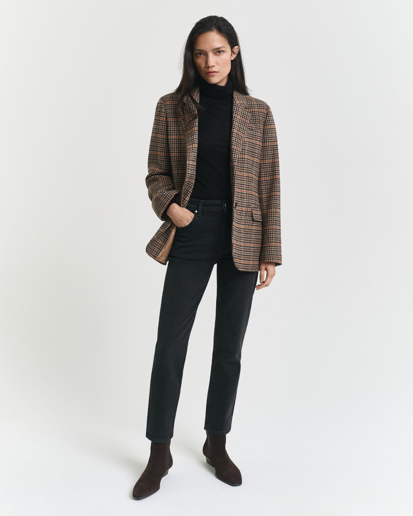 Zwarte Slim Fit cropped jeans