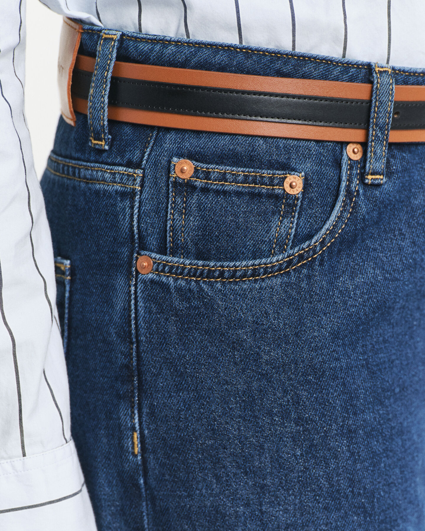Jeans met lage taille en wijde pijpen