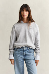 Shield sweatshirt met ronde hals