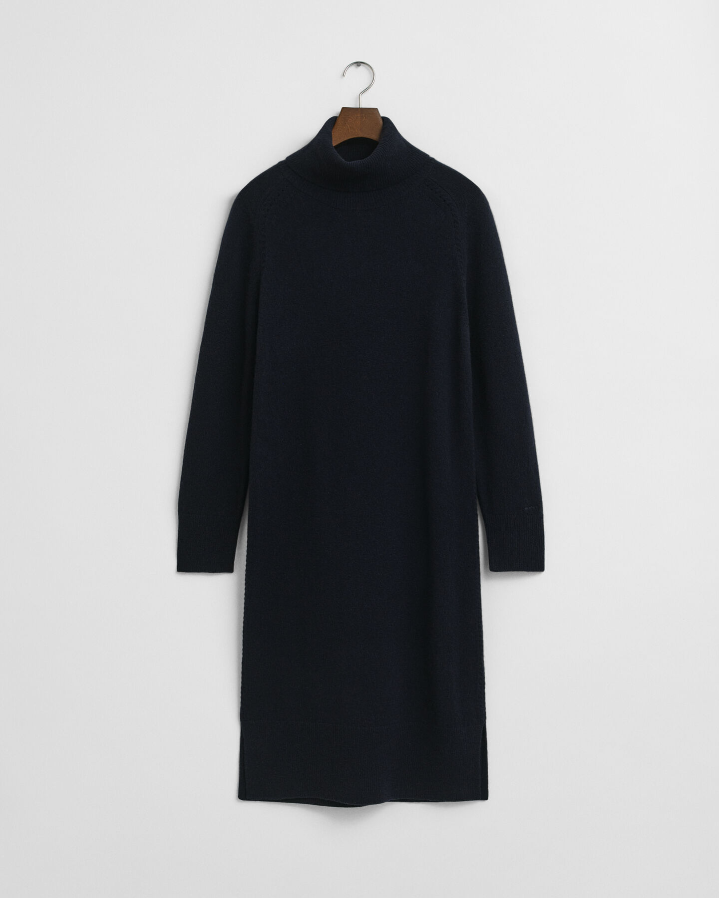 Jurk met col en gebreid detail